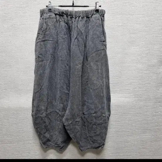 [BUNJANG] Unisex Wide-Leg Pants, Dark Gray / v399 생활한복 통바지