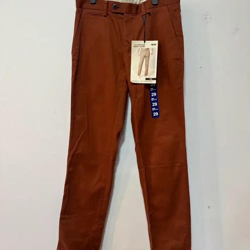 [BUNJANG] Basic House Men's New Slim Fit Pants Brown / 미착용)베이직하우스 남성 뉴슬림 팬츠 29 브라운