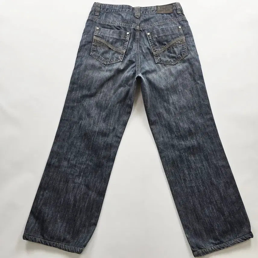 [BUNJANG] Henry Cotton's Wide Straight Washed Denim Pants Size 32 / 헨리코튼 청바지 와이드 일자 데님팬츠 사이즈32 R6537