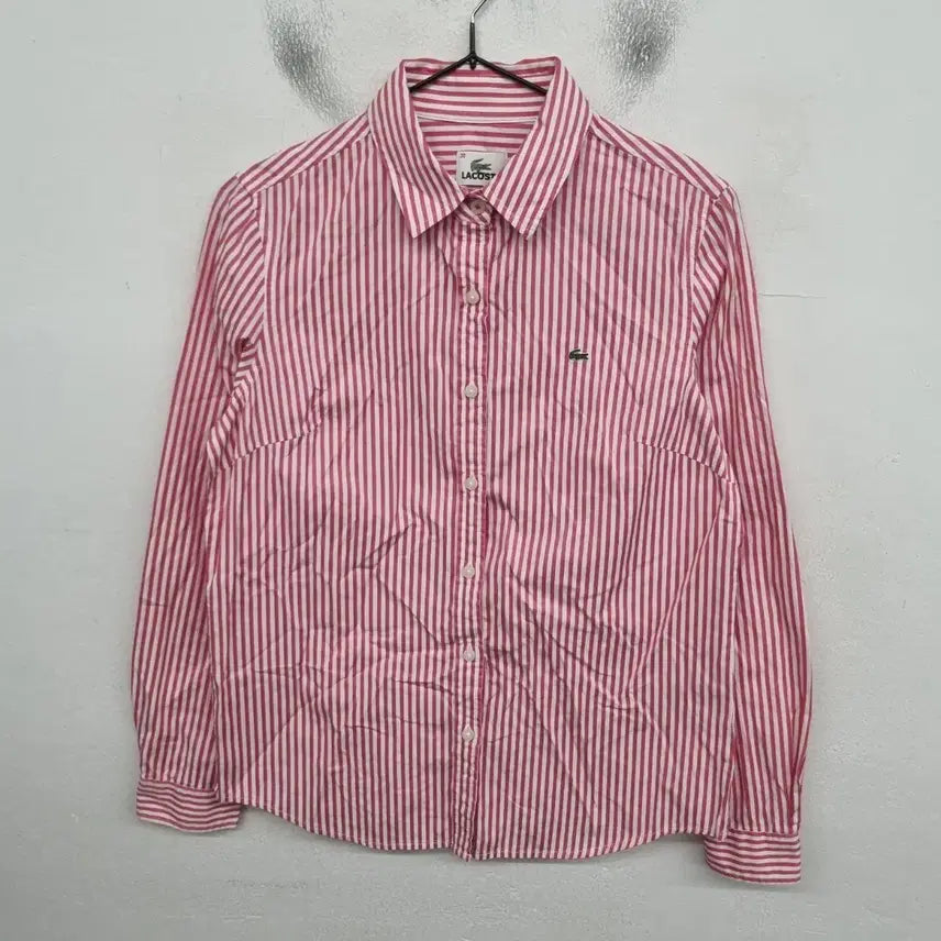 [BUNJANG] Lacoste Striped Shirt Womens Size 55-66 / [여성55~66 size] 라코스테 스트라이프 셔츠
