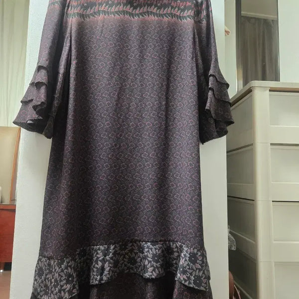 [BUNJANG] AllSaints 100% Silk Midi Dress / 올세인츠 실크 100  원피스