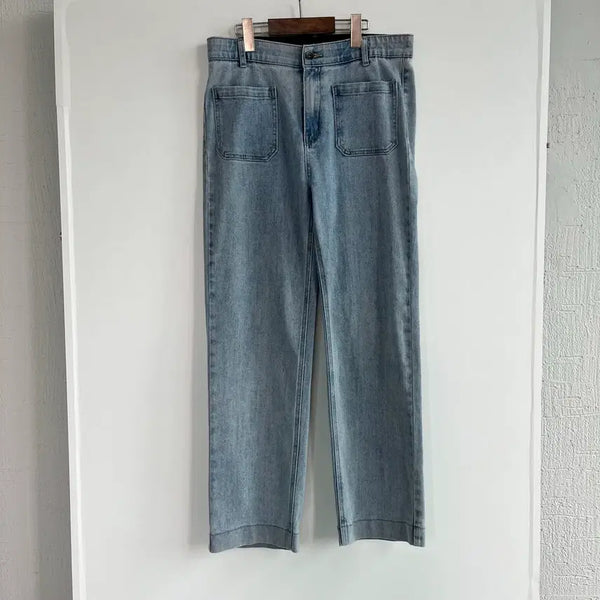 [BUNJANG] Alto Light Wash Wide Leg Denim Pants (Big Size) / alto 연청 와이드 데님 팬츠 빅사이즈