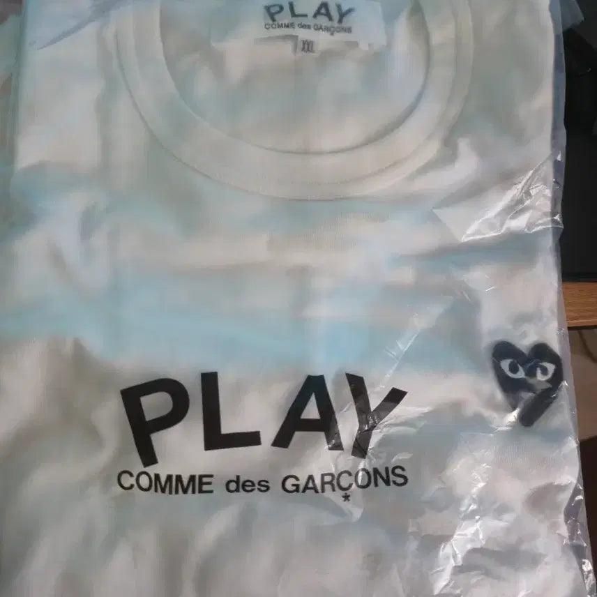 [BUNJANG] Comme des Garçons Play Black Heart T-Shirt White XXL / 꼼데가르송 플레이 반팔티 블랙하트 화이트 XXL