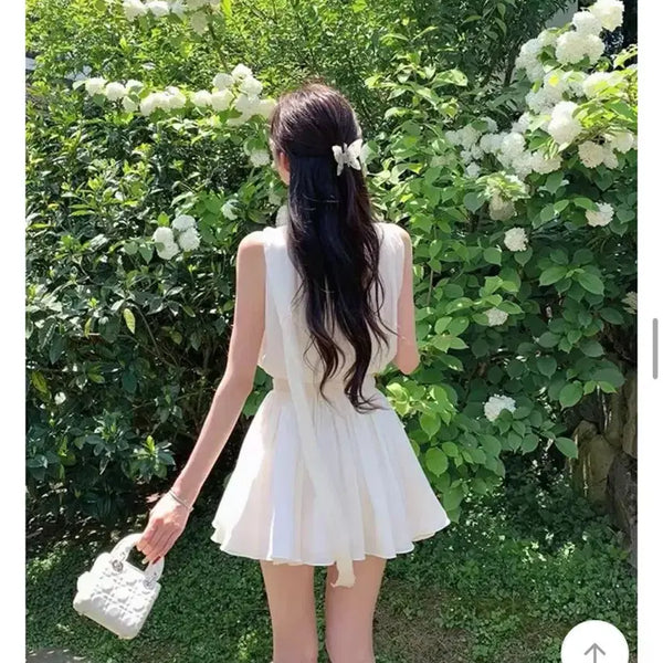 [BUNJANG] Yeojin Goddess Sheer Blouse & Skirt Two-Piece Set - Date Look / (새상품 급처!! 원가 6만원대) 환승연애 현지 여신 여리 쉬폰 블라우스 스커트 투피스 데이트룩