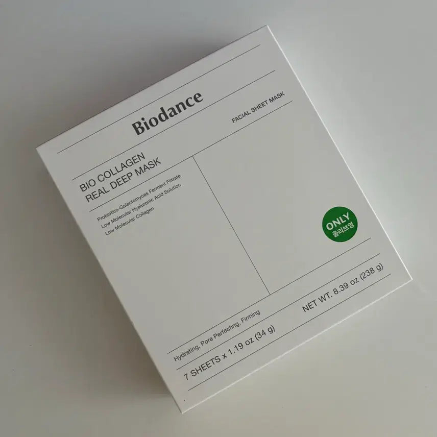 [BUNJANG] Biodance Collagen Real Deep Mask (Sealed) - 7 Sheets / (미개봉) 바이오던스 바이오 콜라겐 리얼 딥 마스크 7매