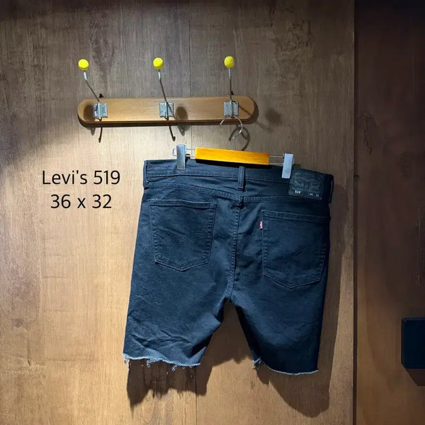 [BUNJANG] Levi's 519 Black Denim Shorts Size 36 / 리바이스 Levis 519 블랙 데님 쇼츠 36