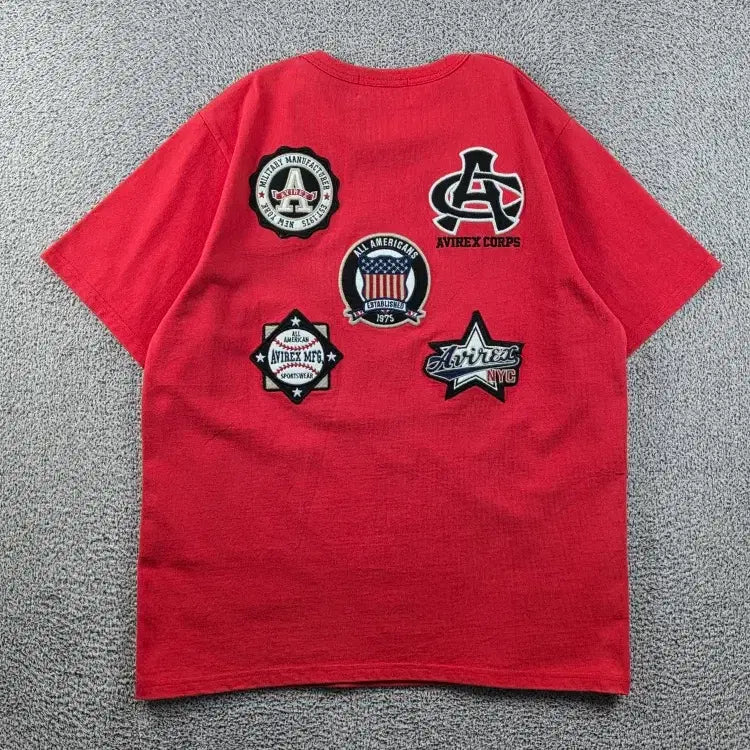 [BUNJANG] Avirex Patch Short Sleeve T-Shirt XL / 아비렉스 패치 반팔 티셔츠 ( XL ) / 12959
