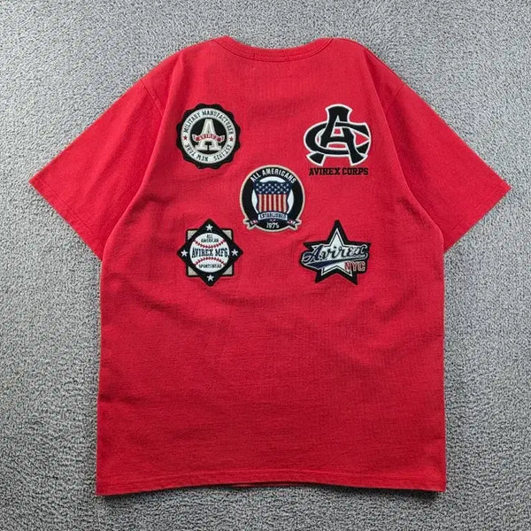 [BUNJANG] Avirex Patch Short Sleeve T-Shirt XL / 아비렉스 패치 반팔 티셔츠 ( XL ) / 12959