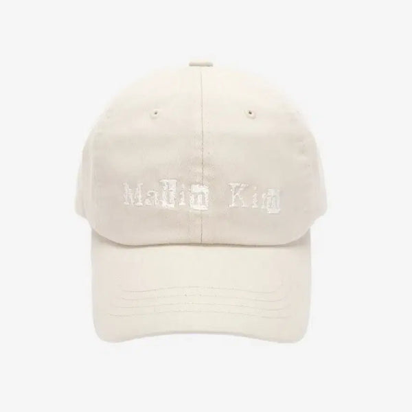 [BUNJANG] Matin Kim Logo Scrap Ball Cap Light Beige / 마뗑킴 로고 스크랩 볼캡 라이트 베이지 모자 새상품