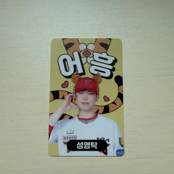 [BUNJANG] Kia Tigers Eohung Seong Yeong-tak Photocard / 기아 타이거즈 어흥 성영탁 포토카드