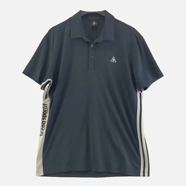 [BUNJANG] Le Coq Sportif Men's Gray Polo Shirt LL / 르꼬끄스포르티브 그레이 남자 카라티 LL N7344