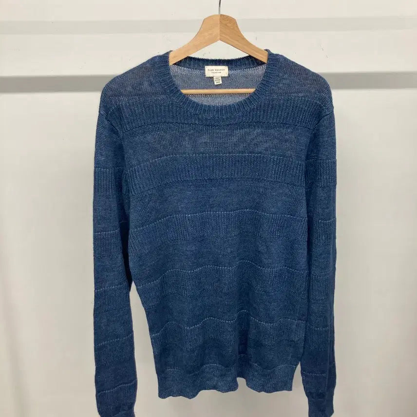 [BUNJANG] Club Monaco 100% Linen Roundneck Knit Top / 클럽모나코 린넨 100% 라운드넥 니트 100
