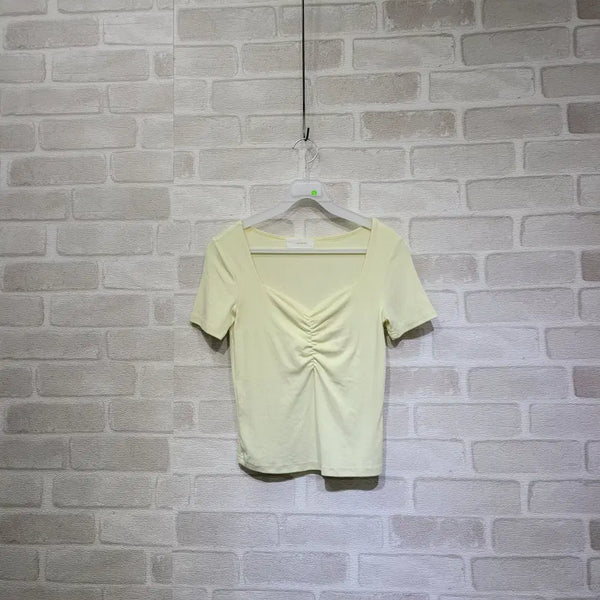 [BUNJANG] Shirring T-Shirt Free Size / ㅊ273 셔링 티셔츠 F
