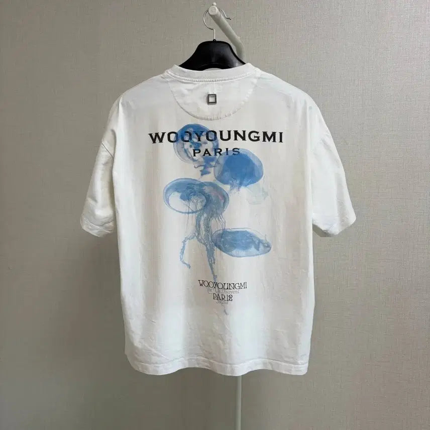 [BUNJANG] Wooyoungmi Jellyfish Back Logo Short Sleeve T-Shirt / [44/정품] 우영미 젤리피쉬 백로고 반팔