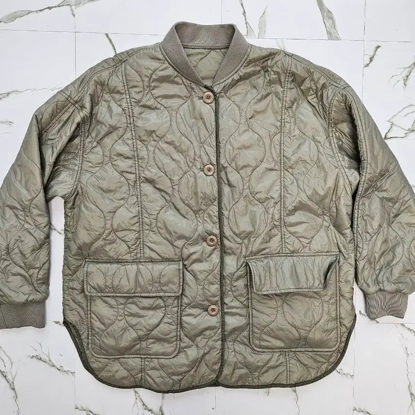 [BUNJANG] MUDIDI Women's Oversized Quilting Jacket XS / 무탠단드 여성 오버핏 퀼팅 자켓 XS