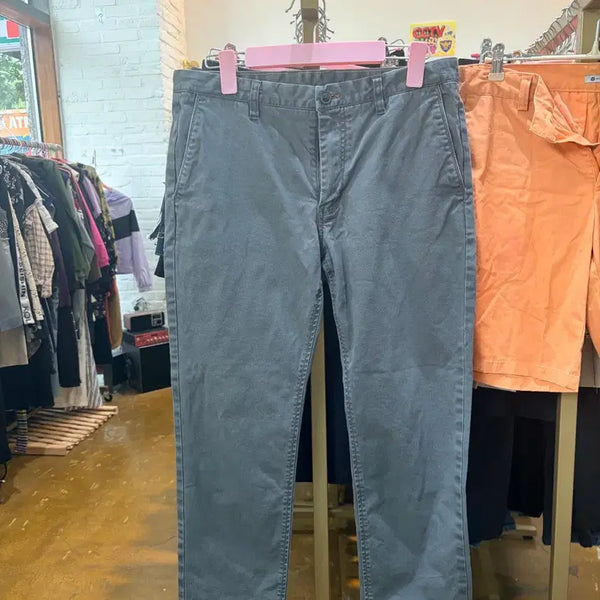 [BUNJANG] Serie Men's Grey Cotton Pants / 시리즈 남자 바지 회색 면바지