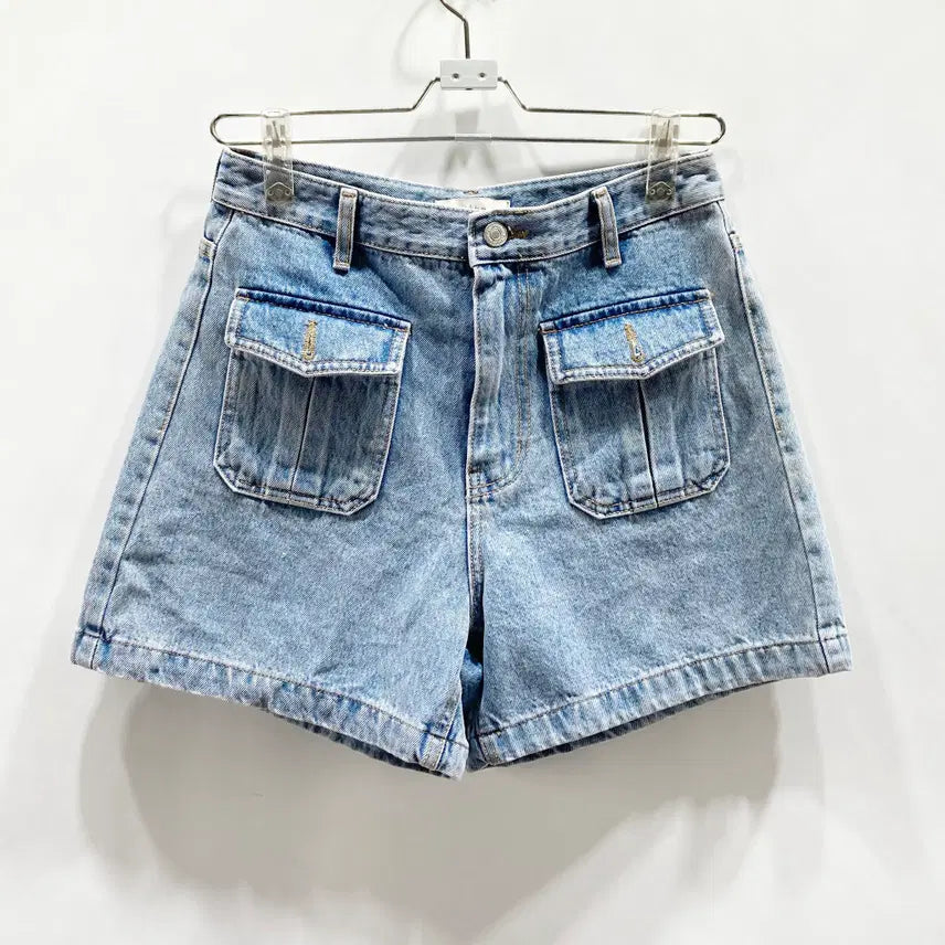 [BUNJANG] HAKE High-Waisted Denim Shorts (Size M) / HAKE 여성청반바지 하이웨스트 M 진스센스