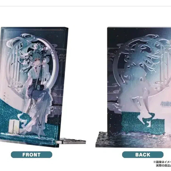[BUNJANG] Good Smile Company Hatsune Miku Han-Gyu-Chwol Version Acrylic Glitter Block Stand (Sealed) / (미개봉 새상품) 굿스마일컴퍼니 하츠네미쿠 한궁추월 버전 아크릴 글리터 블럭 스탠드