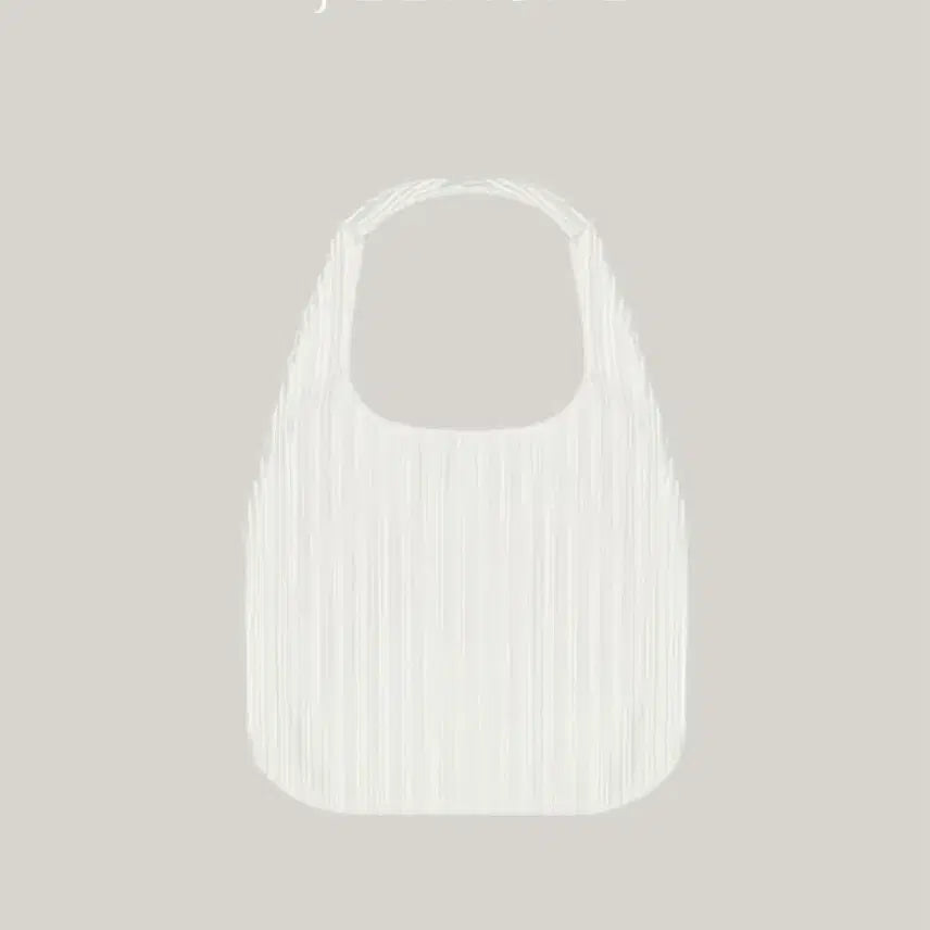 [BUNJANG] Jade Mong Purely Pleats Shoulder Bag Shimmer White / 제이드몽 퓨어리 플리츠 숄더백(bag)_쉬머화이트