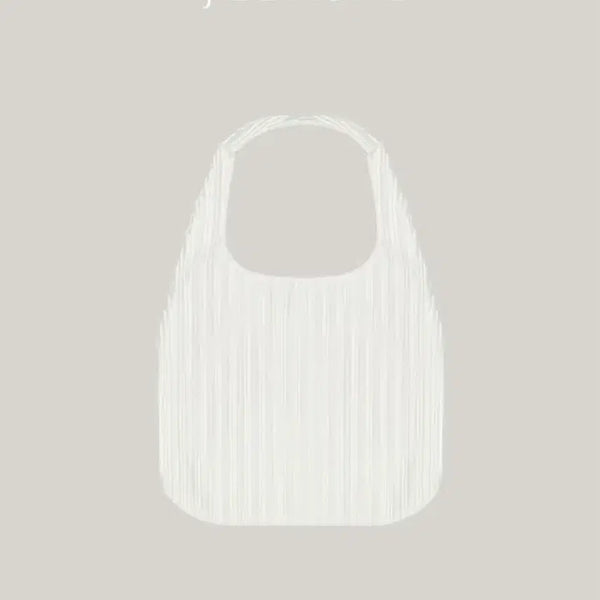 [BUNJANG] Jade Mong Purely Pleats Shoulder Bag Shimmer White / 제이드몽 퓨어리 플리츠 숄더백(bag)_쉬머화이트