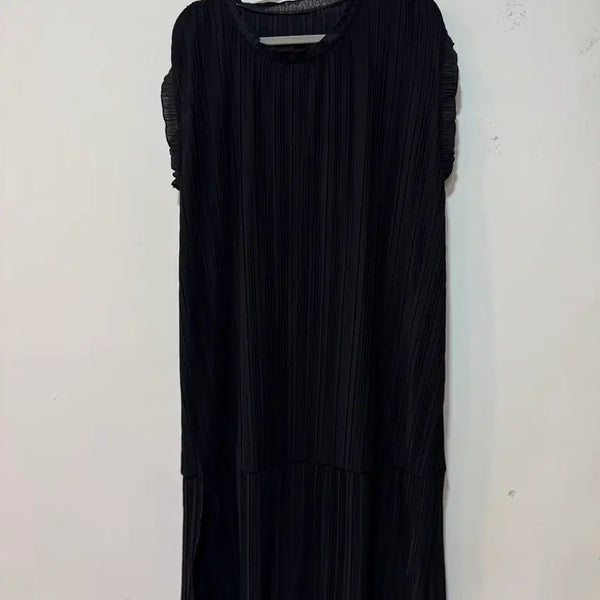 [BUNJANG] WM+ Black Pleated Dress Size 95 / WM+ 블랙 플리츠 원피스 95