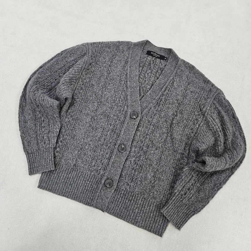 [BUNJANG] 44 Soul Women's Cable Knit Cardigan / 44 소울 여성 케이블 니트 가디건 0716Y