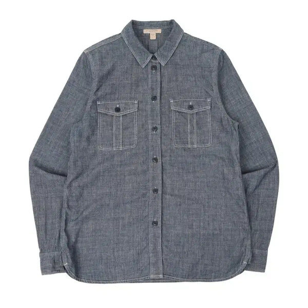 [BUNJANG] Burberry Brit Chambray Denim Pocket Shirt / 버버리 브릿 샴브레이 데님 포켓 셔츠