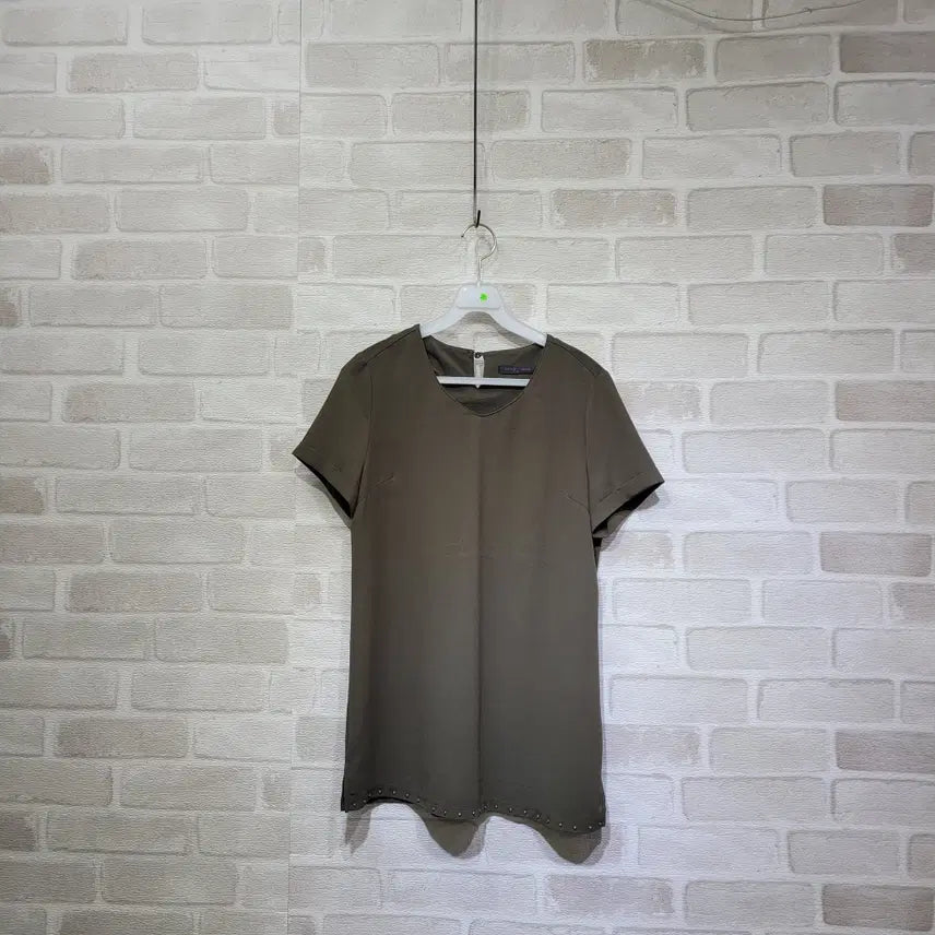 [BUNJANG] Khaki T-Shirt Size 55 / ㅊ283 카키 티셔츠 55