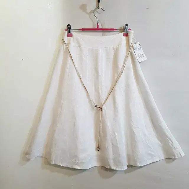 [BUNJANG] Pao de lo 100% Linen Skirt White / [새상품] Pao de lo 린넨 100% 스커트 화이트