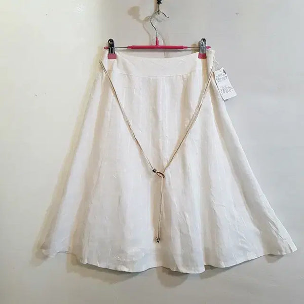 [BUNJANG] Pao de lo 100% Linen Skirt White / [새상품] Pao de lo 린넨 100% 스커트 화이트