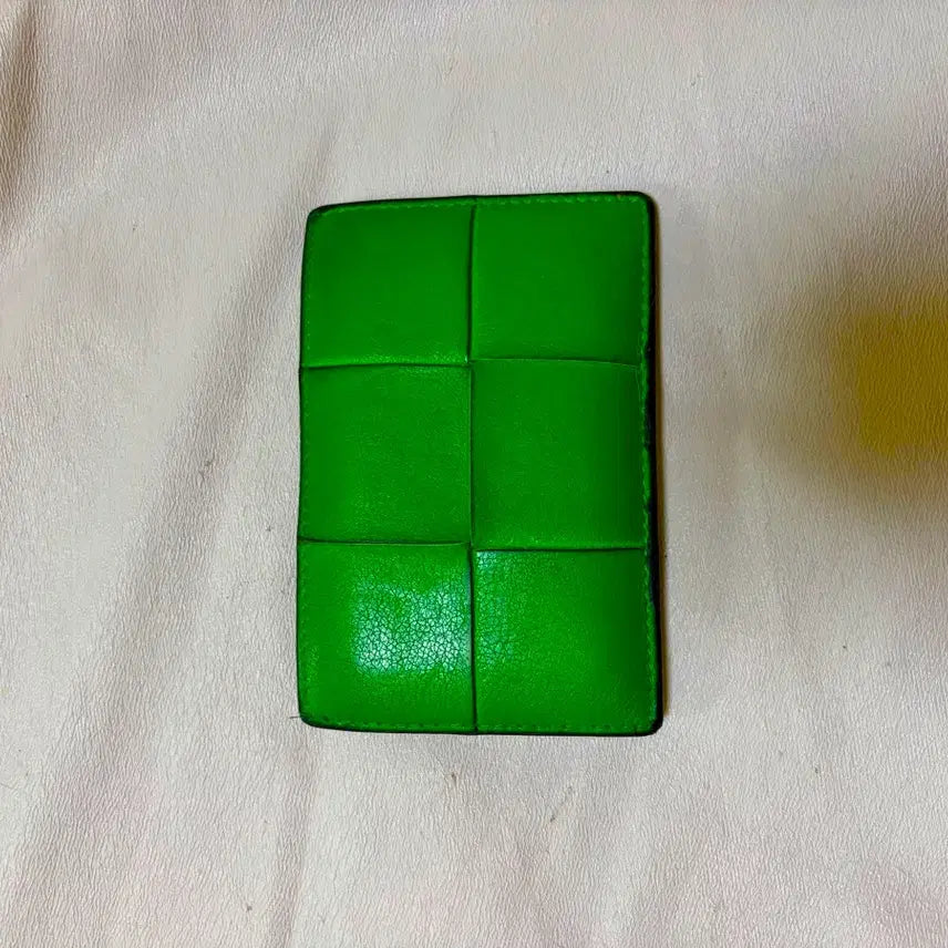 [BUNJANG] Bottega Veneta Intrecciato Card Holder Green / 보테가베네타 인트레치아토 카드지갑 그린
