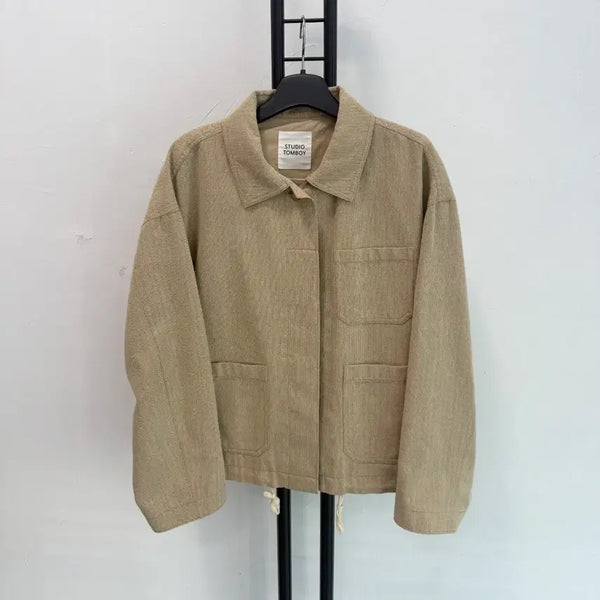 [BUNJANG] Studio Tomboy Linen Blend Jacket / 정품 Studio Tomboy 스튜디오 톰보이 린넨  자켓