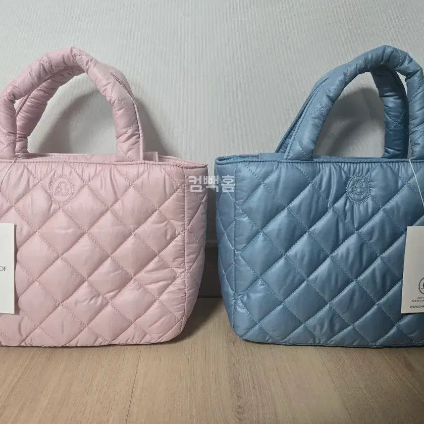 [BUNJANG] Cham Of Padded Bag Pink, Blue / (새상품) 참오브 패딩백_ 핑크, 블루