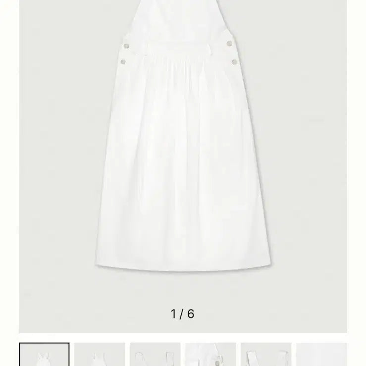 [BUNJANG] Love By Mood Egg Overalls Dress (Ivory) / [새상품] 러브바이무드 에그 오버롤 원피스(아이보리)