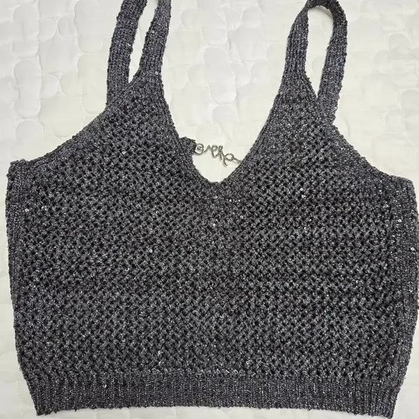 [BUNJANG] TIME Knit Bustier Vest / 타임 니트 뷔스티에  베스트
