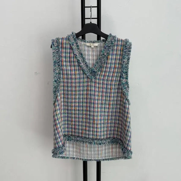 [BUNJANG] Maje Tweed Knit Vest / 정품 Maje 마쥬 트위드니트조끼