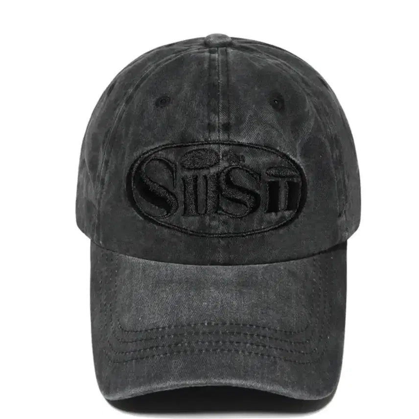 [BUNJANG] PAGESSISI Pigment Ball Cap Black / 페이지시시 오발 로고 피그먼트 볼캡 블랙