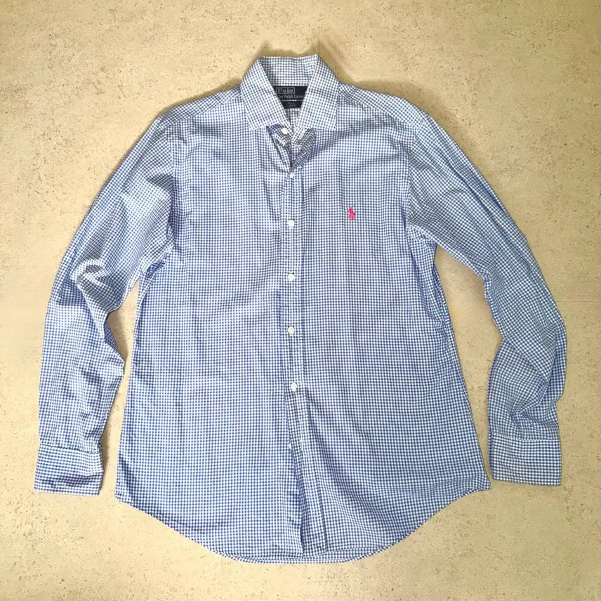 [BUNJANG] Vintage Polo Pony Gingham Check Shirt / 빈티지 폴로 포니 깅엄 체크 셔츠