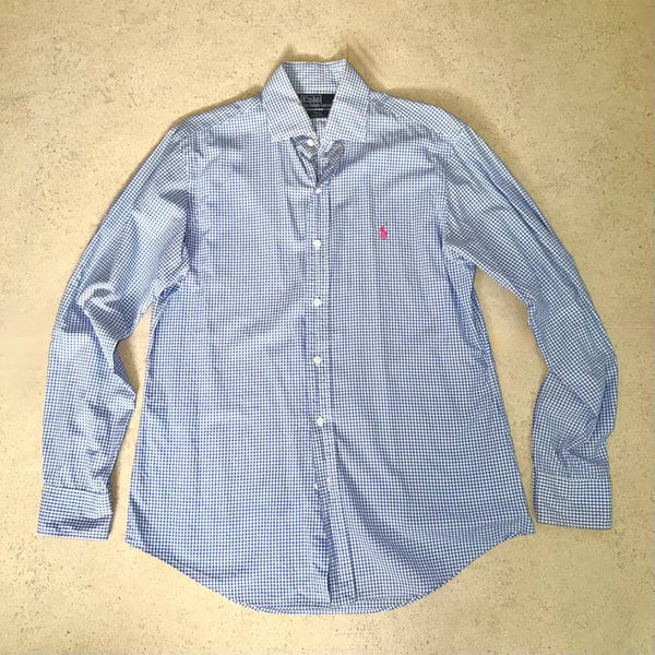 [BUNJANG] Vintage Polo Pony Gingham Check Shirt / 빈티지 폴로 포니 깅엄 체크 셔츠