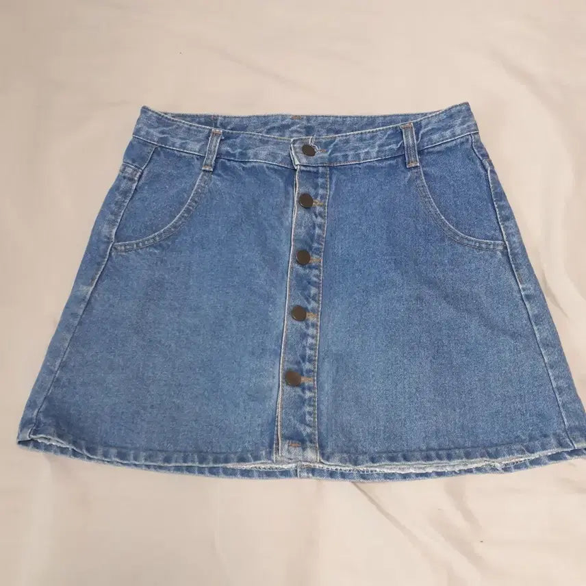 [BUNJANG] Workshop Denim Skirt - Size L / 워크샵 데님 스커트 L사이즈 청치마 데님스커트