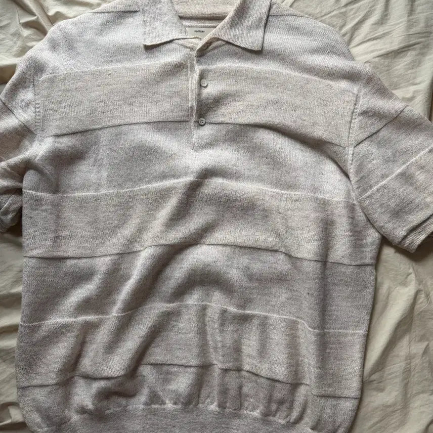 [BUNJANG] Pottery Linen Short Sleeve T-Shirt / 포터리 린넨 반팔티