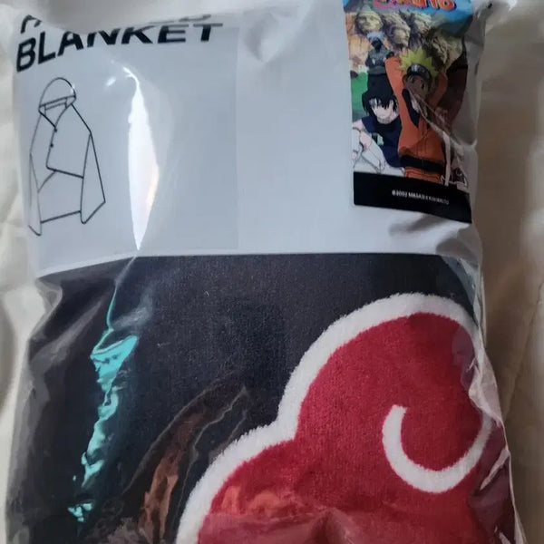[BUNJANG] Naruto Akatsuki Blanket (Sealed) / 나루토 아카츠키 담요 미개봉 현물