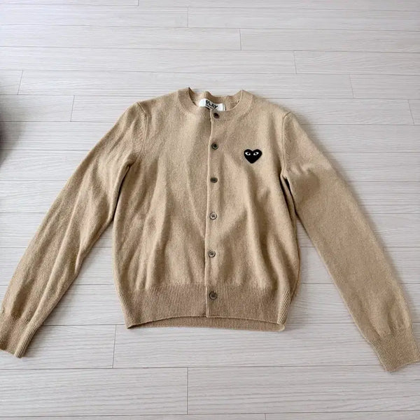 [BUNJANG] Comme des Garçons Women's Cardigan S Beige / 꼼데가르송 여성가디건 s 베이지
