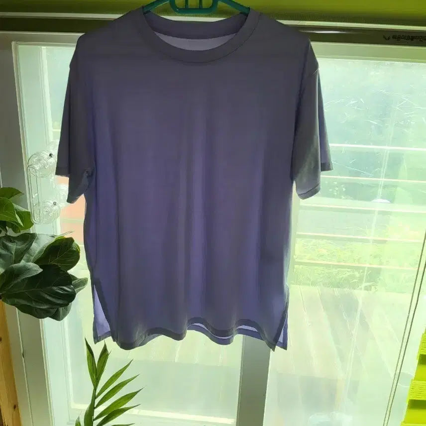 [BUNJANG] Lavender Short Sleeve T-Shirt (M-L Free Size) / [ 반팔 티셔츠 라벤더 M=L FREE ]