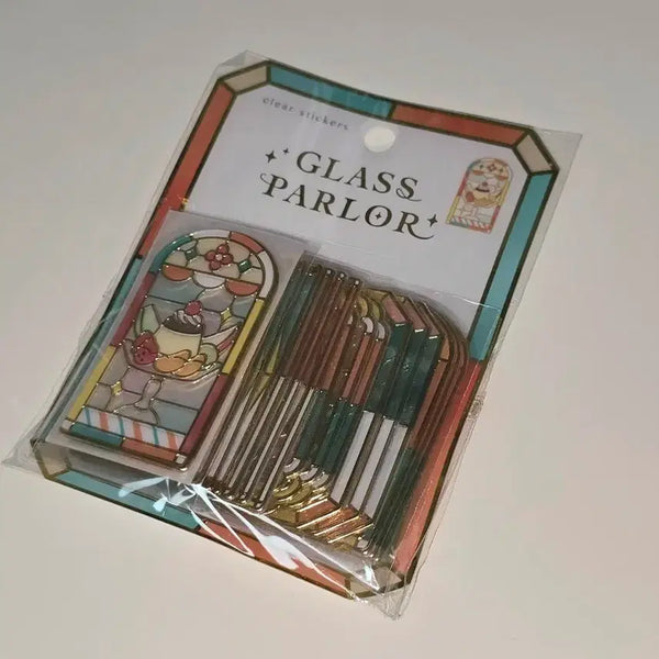 [BUNJANG] Q-Lia Glass Parlor Sticker 2nd Edition Stained Glass Seal / 미개봉) q-lia GLASS PARLOR 스티커 2탄 큐리아 글라스파라 푸딩 스테인드글라스 씰