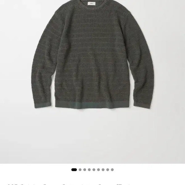 [BUNJANG] My Library 325 Catalog Paper Cotton Knit - Brown/Teal / [S] 마이라이브러리 325 카탈로그 페이퍼 코튼 니트 - 브라운/틸