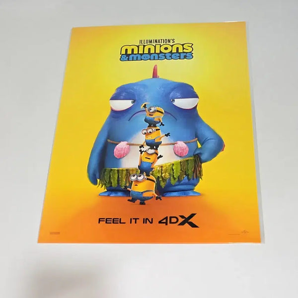 [BUNJANG] Minions & Monsters 4DX A3 Poster / 미니언즈&몬스터즈 4DX A3 포스터