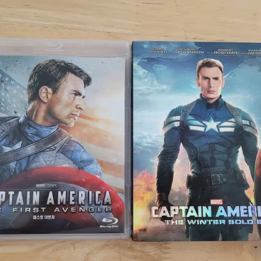 [BUNJANG] Captain America: The First Avenger & Captain America: The Winter Soldier Blu-ray Set / 캡틴 아메리카 퍼스트 어벤져 / 윈터 솔져 블루레이 세트