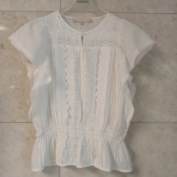 [BUNJANG] Vanessa Bruno Lace Frill Blouse / 바네사부르노 레이스블라우스 (초특가)