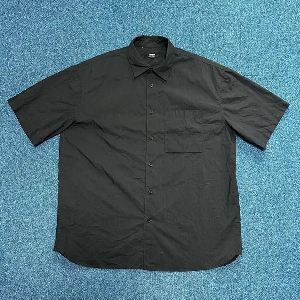[BUNJANG] Musinsa Standard Black Short-Sleeve Shirt - Size M / 무신사스탠다드 반팔 셔츠 M